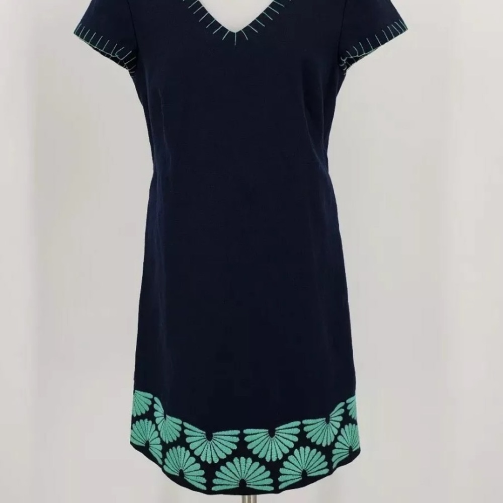 Vineyard Vines Linen Blend Embroidered Dress - Picture 2 of 5